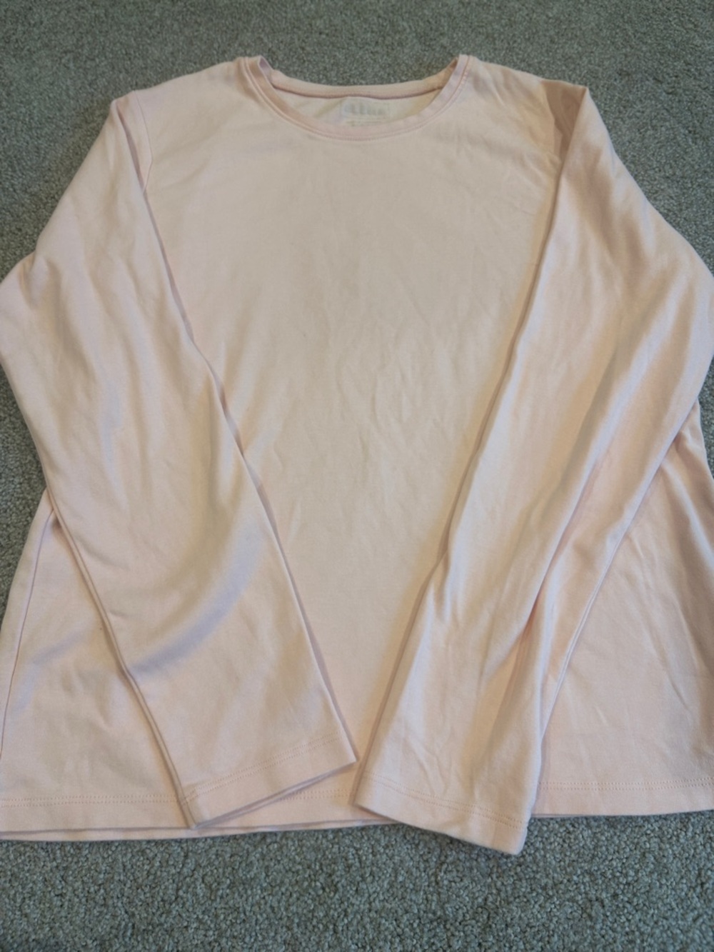 L.L. Bean Women’s Long-Sleeve Crewneck Top - Pale Pink